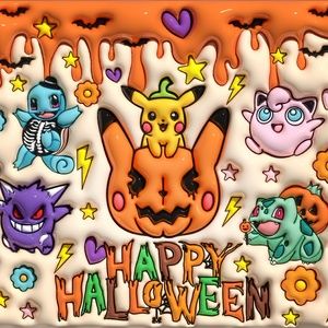 Pokemon Halloween Tumbler